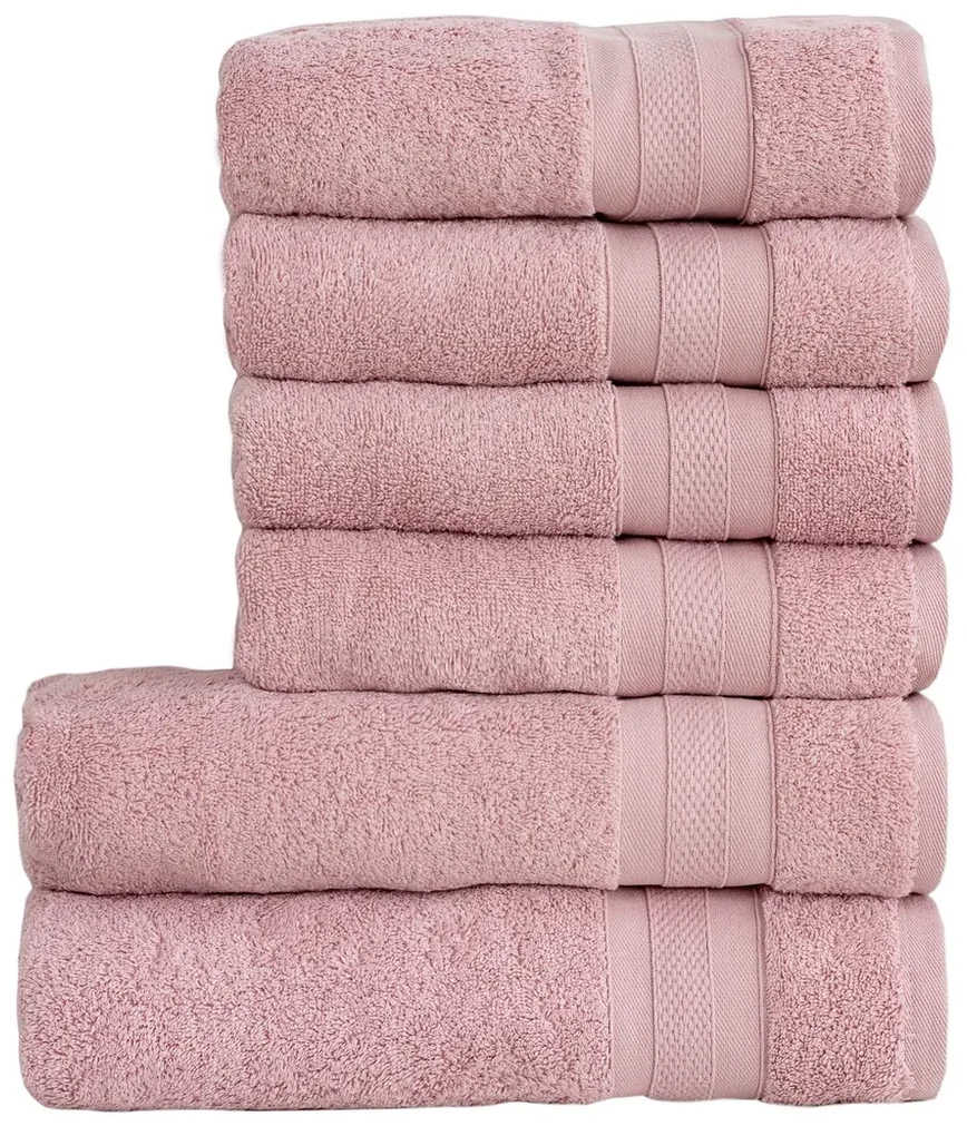 Stanex Sada osušiek a uterákov MEXICO staroružová, 4 ks 50 x 100 cm, 2 ks 70 x 140 cm