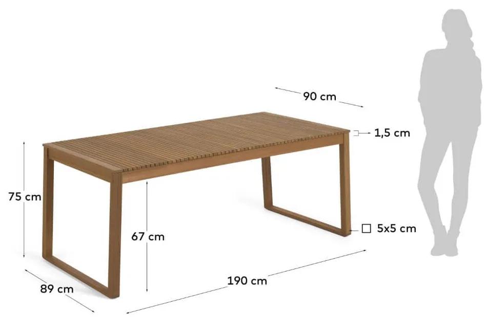 Záhradný stôl cara 190 x 90 cm MUZZA