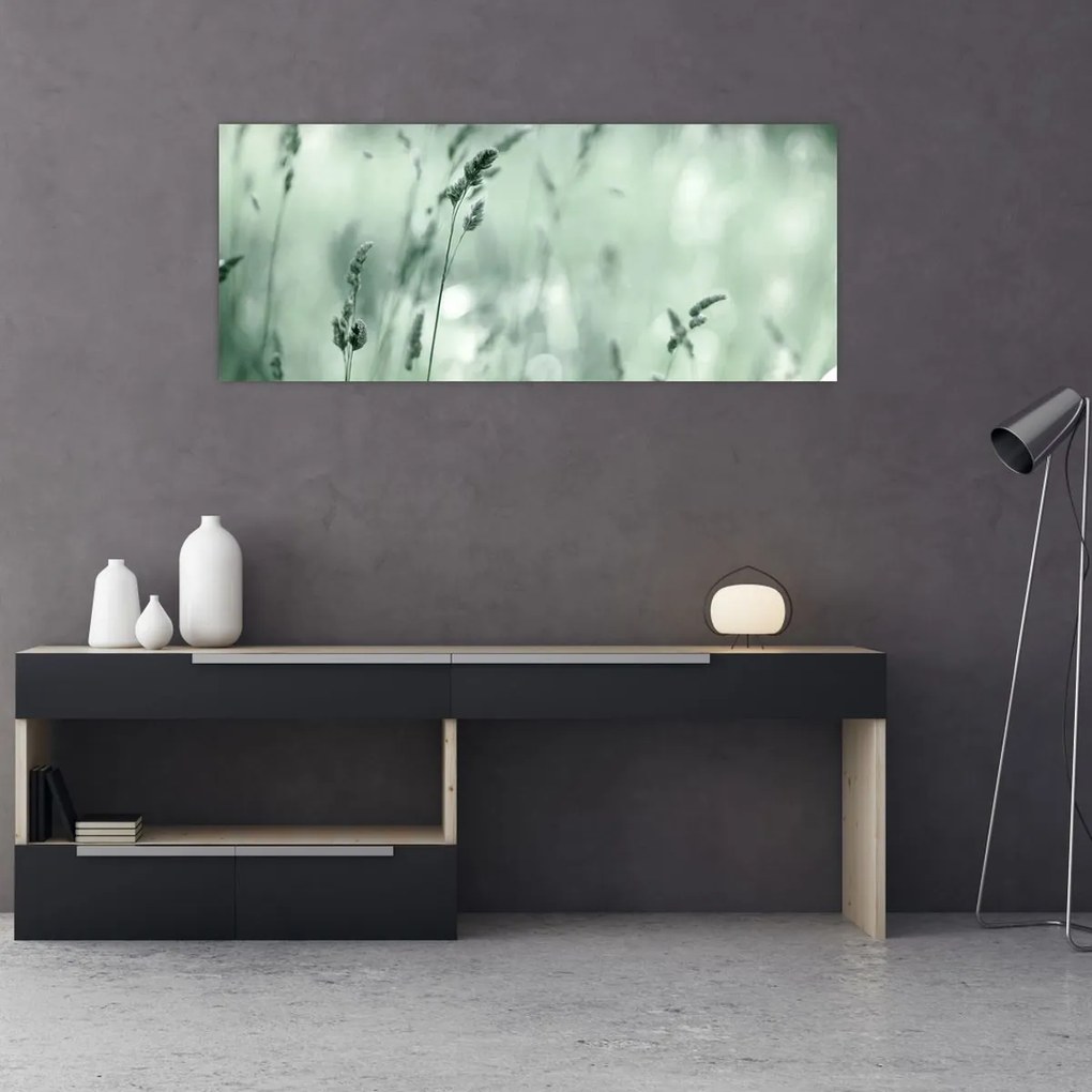 Obraz - Zelená lúka (120x50 cm)