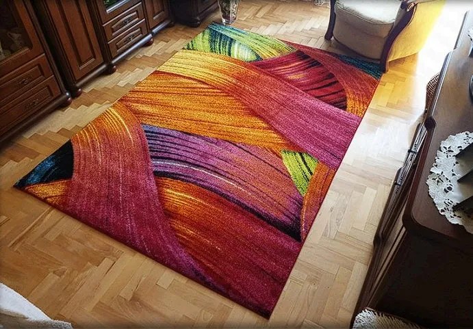 Moderný viacfarebný koberec Magic Ocean – živé vzory do interiéru Rozmer: 250x350 cm