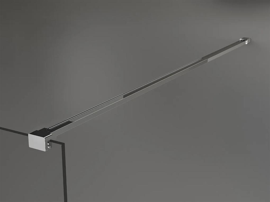Mexen Kioto, sprchová zástena typu Walk-In 130x200 cm, 8mm číre sklo/námraza, chrómový profil, 800-130-101-01-35