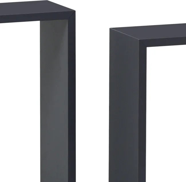 Set troch nástenných políc sivé P-008 GREY2 (3 ks)