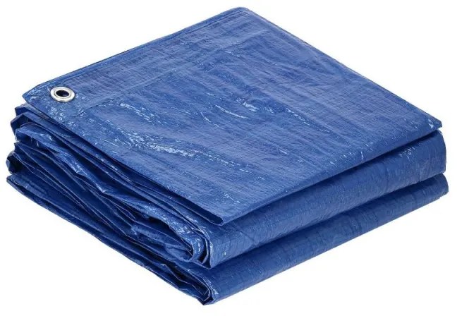 SPRINGOS Krycia plachta s okami 4x5 m, 60g PE, modrá SPRINGOS PROTECT