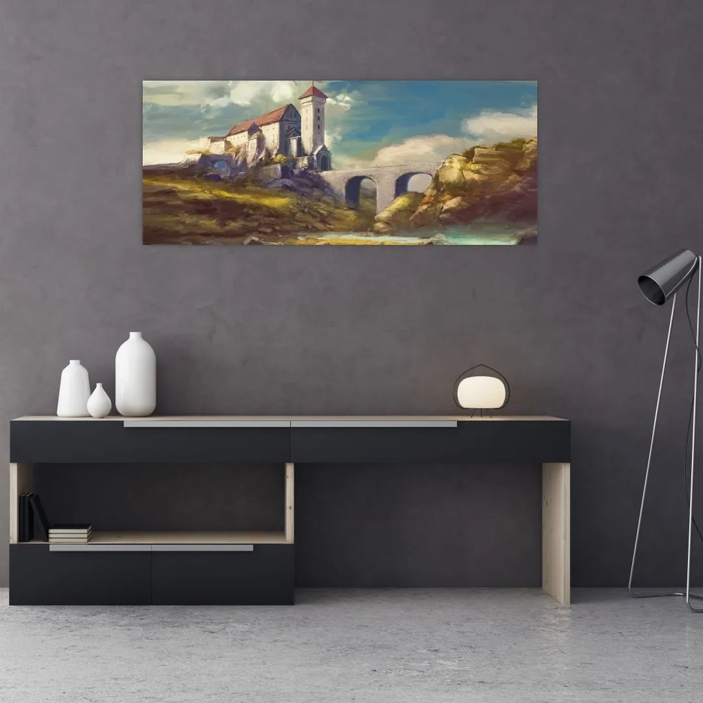 Obraz - Stredoveký hrad (120x50 cm)