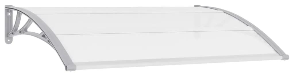 vidaXL Vchodová strieška, sivá 150x100 cm, PC