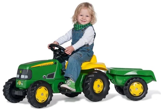 Šlapací traktor s vlečkou Rolly Toys John Deere 012190