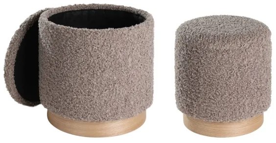 Eglo 424141 - SADA 2x Taburet MASHIKE pr. 31,5/38,5 cm hnedá