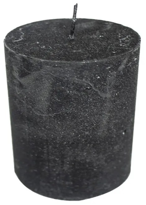 Čierna nevonná sviečka S valec - Ø  7*10cm