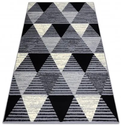 Koberec BCF BASE 3986 Geometric sivý / čierny