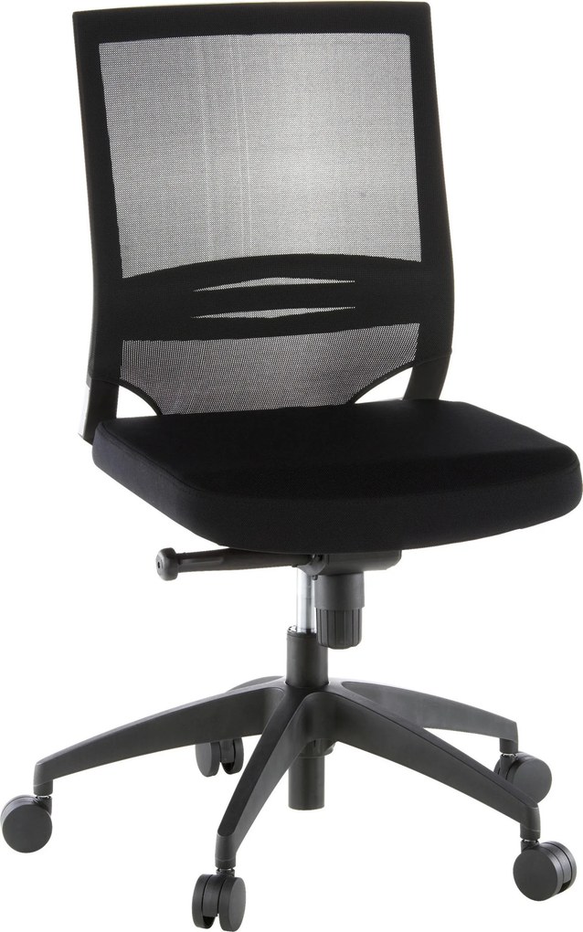 XXXLutz OTOČNÁ STOLIČKA, sieťovina, plochá tkanina, čierna MID.YOU - Online Only kancelárie - 001918006001