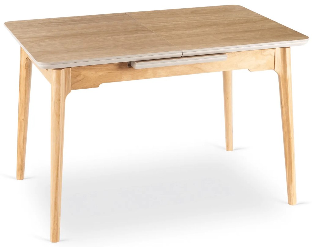 PROXIMA.store - Rozkladací jedálenský stôl Samer 120 cm FARBA: dub, FARBA NÔH: čierna