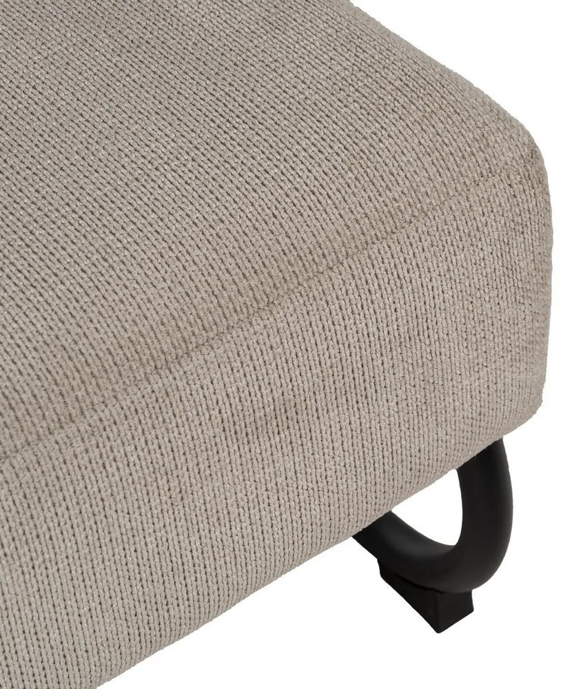 Taupe ženilkové kreslo Industra – Ixia