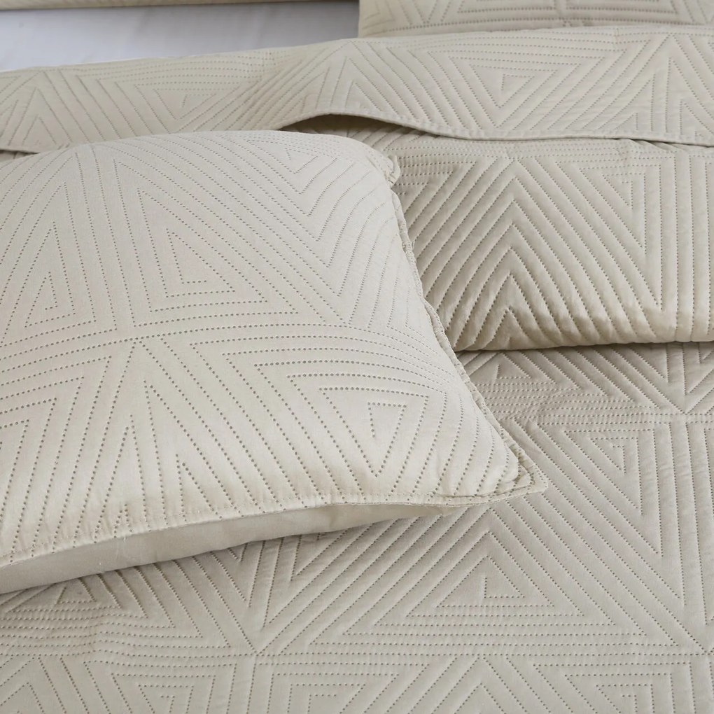 Prehoz na posteľ TRIO svetlobéžový Rozmer: 200x220 cm