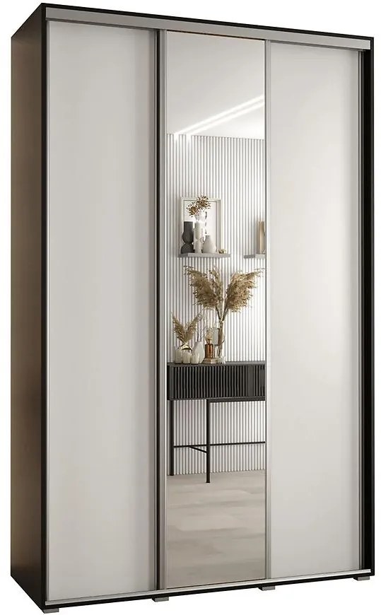 Skriňa 45 Canaris 3 180 čierna/biela/silver