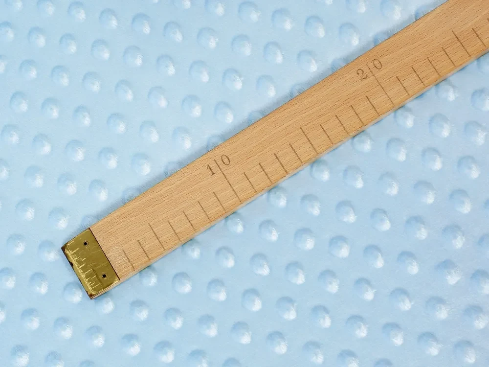 Biante Detská obliečka na vankúš Minky 3D bodky MKP-008 Nebeská modrá 50 x 70 cm