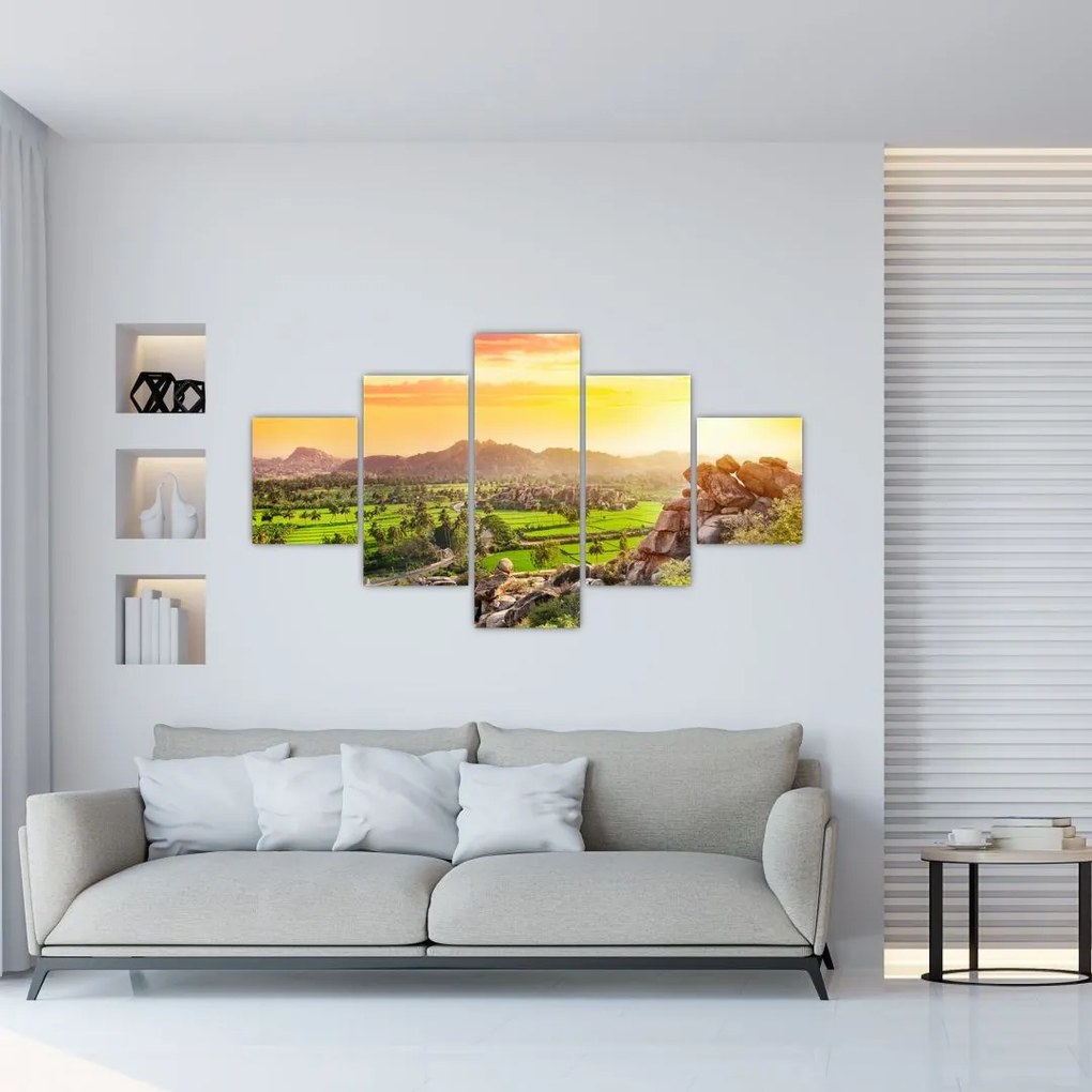 Obraz Hampi údolí v Indii (125x70 cm), 40 ďalších rozmerov