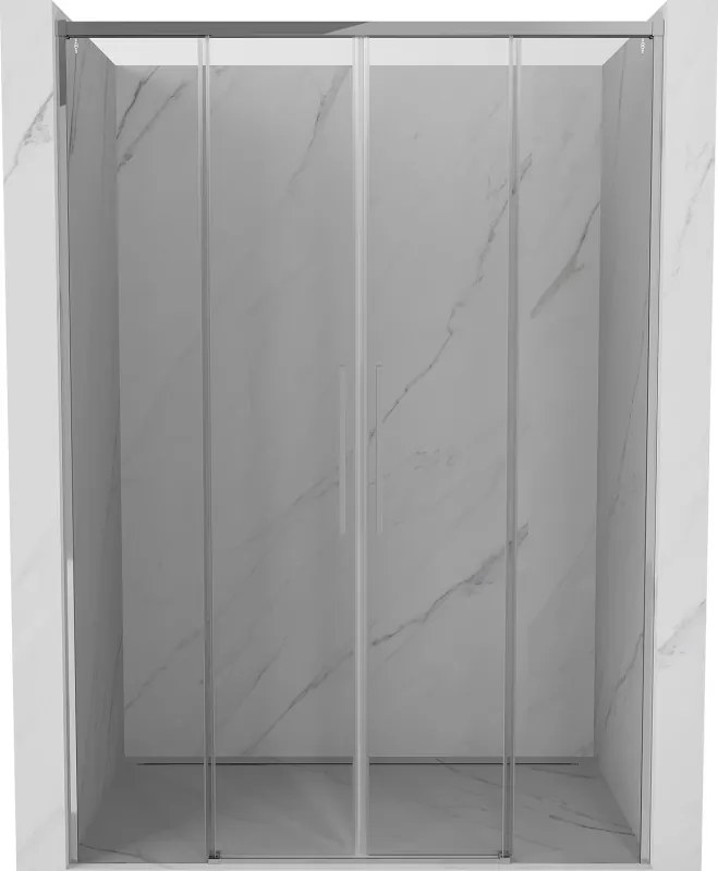 Mexen Rox, posuvné sprchové dvere 160 cm, číre sklo, chrómový profil, 8C2-160-002-01-00