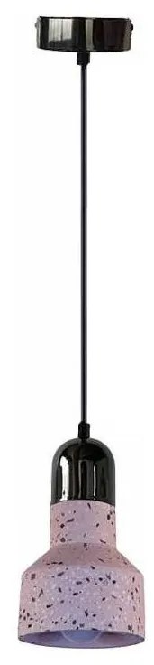 Luster na lanku TERRAZZO 1xE27/60W/230V pr. 12 cm červená