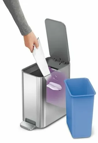 Simplehuman Úzky pedálový kôš 5 l, nehrdzavejúca oceľ