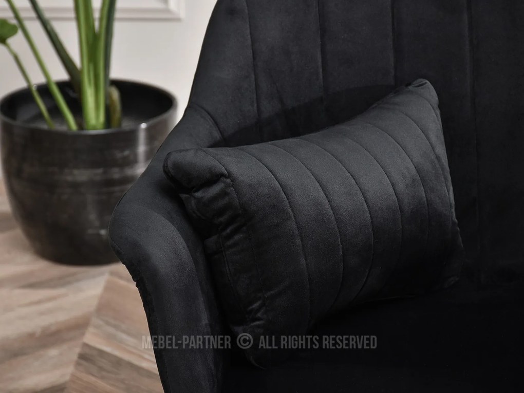 Pohovka Osmol S (čierna + zlatá). Akcia -21%. Vlastná spoľahlivá doprava až k Vám domov. 1111415