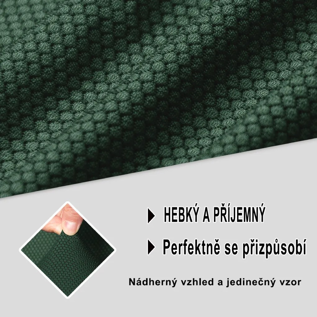 Ultra elastický poťah na trojmiestnu pohovku BestBerg / zelená