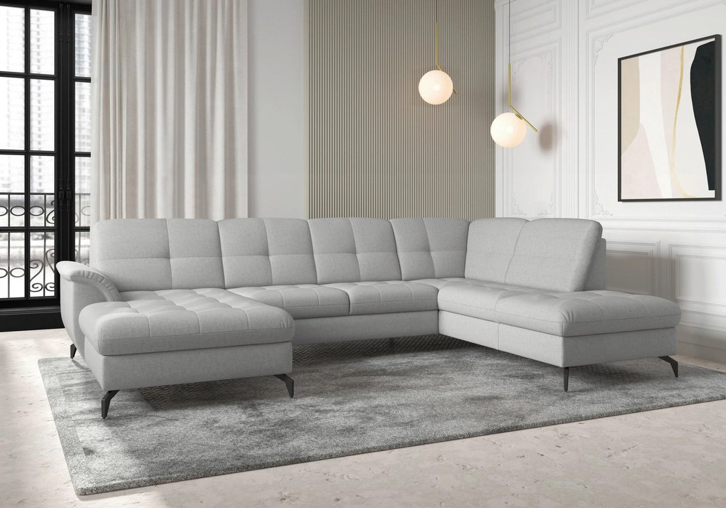 XXXLutz SEDACIA SÚPRAVA, textil, svetlosivá Sit & More - Sedačky - 00014401335F