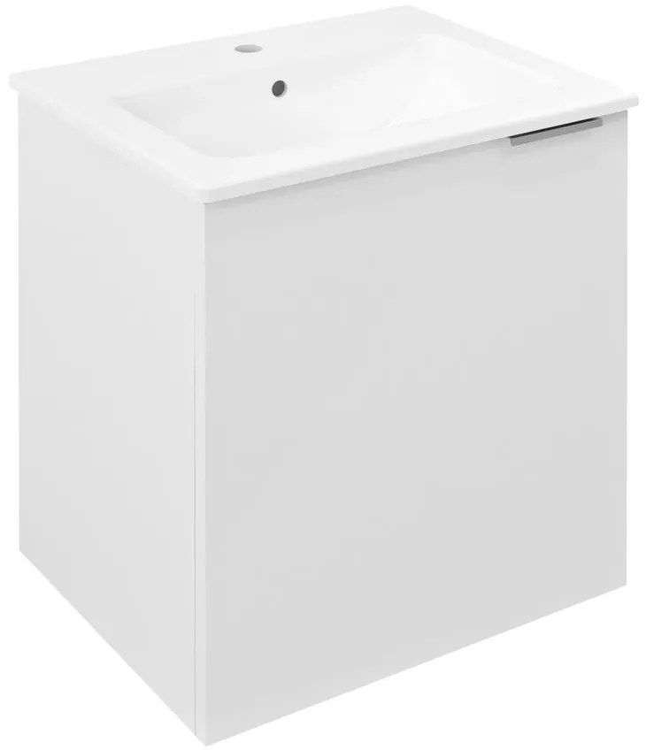 Sapho, CIRASA umývadlová skrinka 48x52x39cm, 1xdvierka, ľavá, biela lesk, CR481-3030