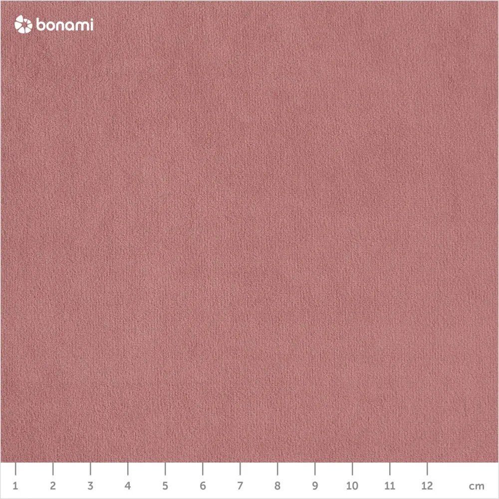 Ružová zamatová rozkladacia rohová pohovka Miuform Stylish Stan, pravý roh