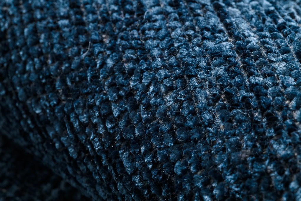 Koberec FLORENCE 24021 Jednfarebný, glamour, plocho tkaný, modrý