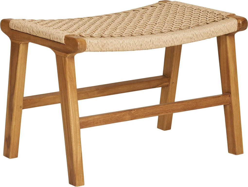 Záhradná stolička s taburetkou Drateriaora 2 (prírodná). Akcia -10%. Vlastná spoľahlivá doprava až k Vám domov. 1146606