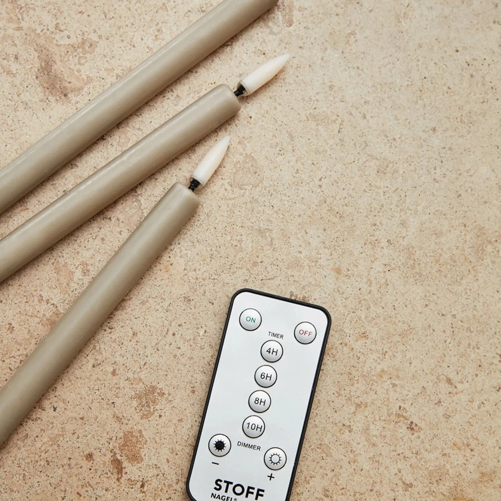 Stoff Nagel Voskové LED sviečky Sand – set 2 ks