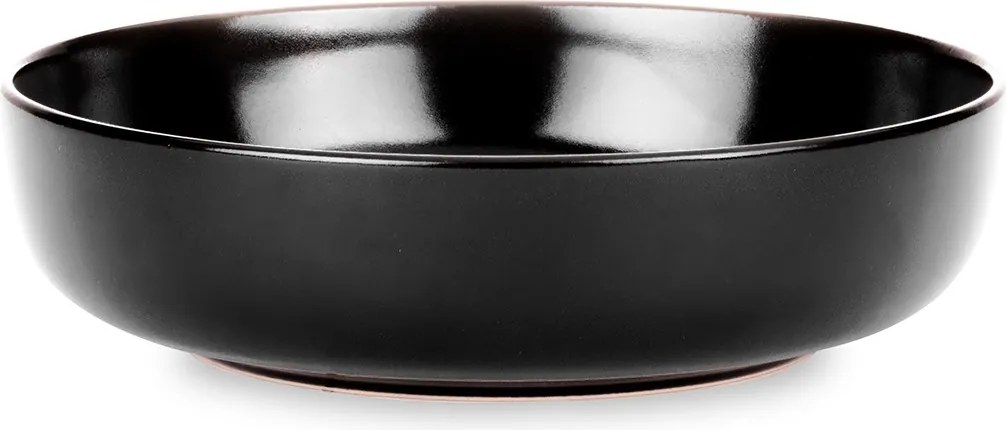 Jedálenská sada tanierov pre 6 osôb VICTO 24 ks čierna