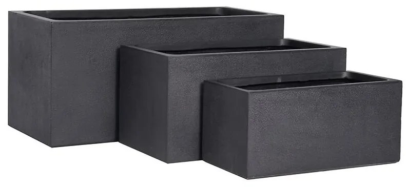 Kvetináč LT24683-3S 80x37x37 P190 čierna