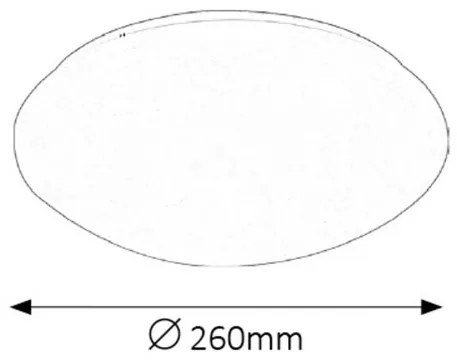 Rabalux LED kúpeľňové stropné svietidlo Lucas 1x12W | 780lm | 4000K | IP44 | 26cm - kruhové biele