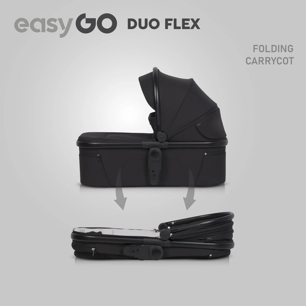 Športová vanička do kočíka EasyGo Duoflex Ebony Black