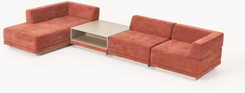 Modulárna rohová pohovka's konferenčným stolíkom Colin (4-miestna)