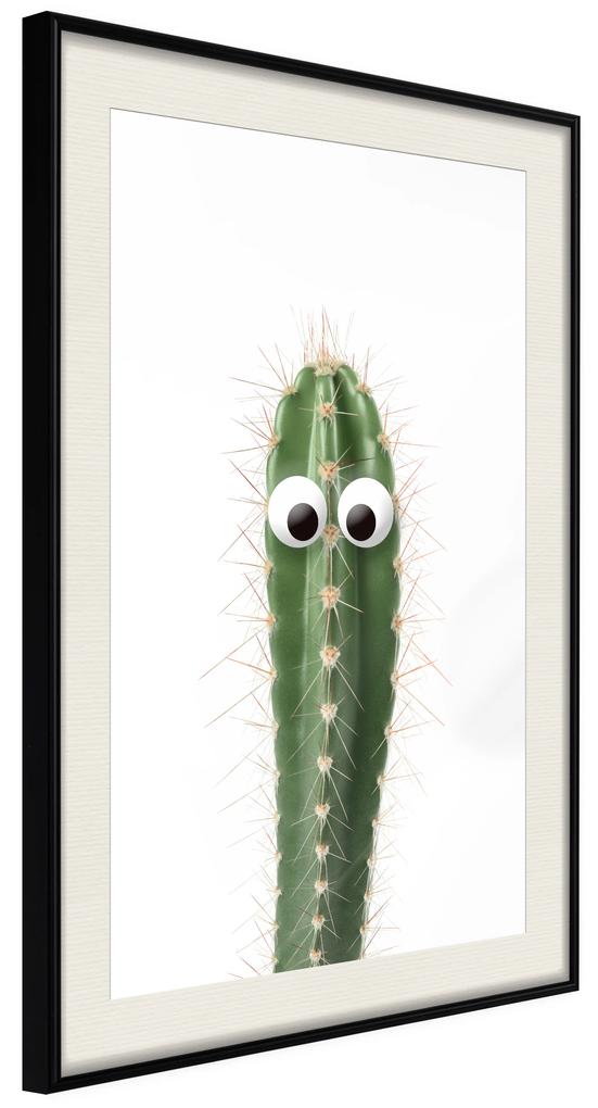 Artgeist Plagát - Live Cactus [Poster] Veľkosť: 30x45, Verzia: Zlatý rám s passe-partout