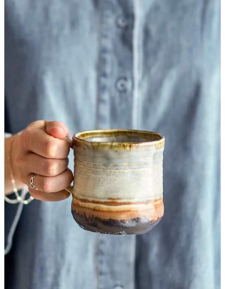 Hrnčeky v súprave 4 ks z kameniny 380 ml Deana – Bloomingville