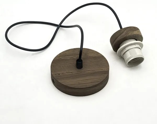 Brilagi - LED Luster na lanku ANTHONY 1xE27/60W/230V dub orech/čierna