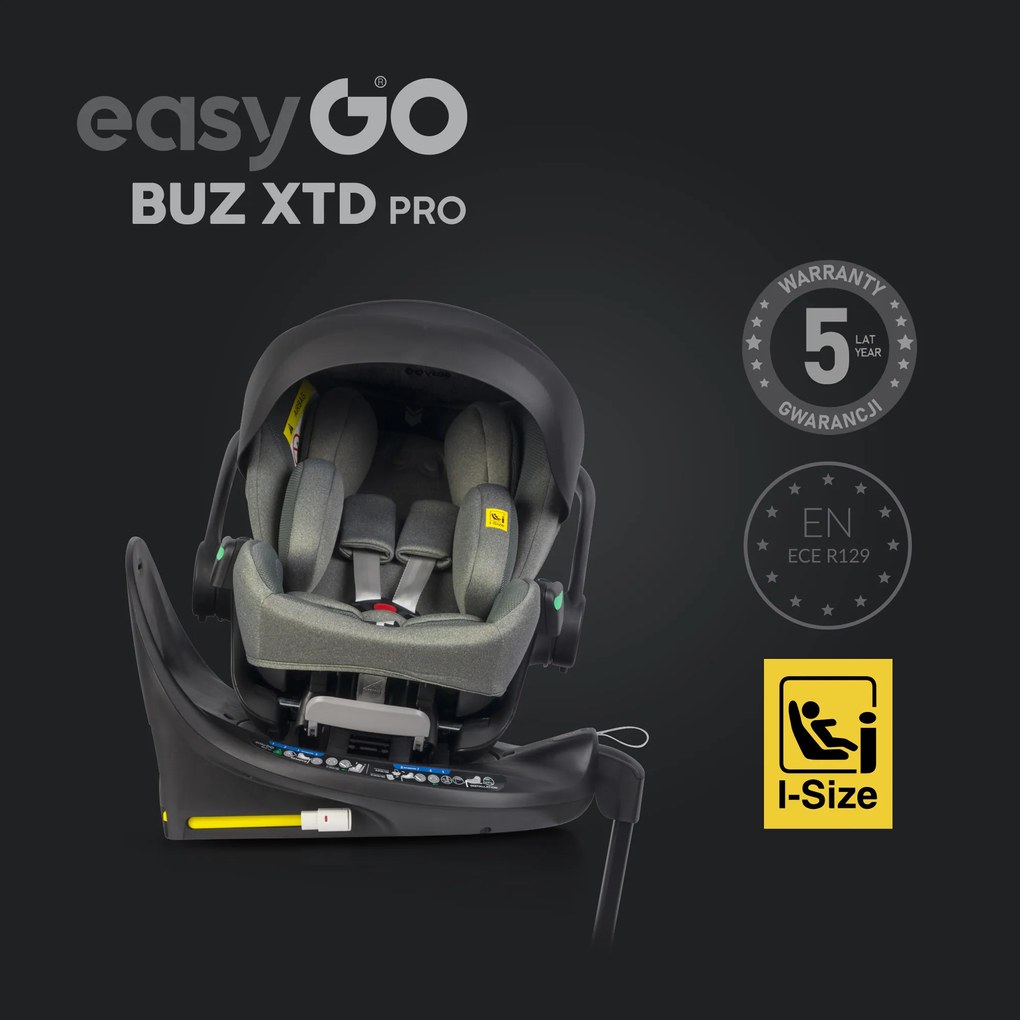 Súprava autosedačky EasyGo Buz Xtd Pro a Buz Pro Body 2 v 1 Greener