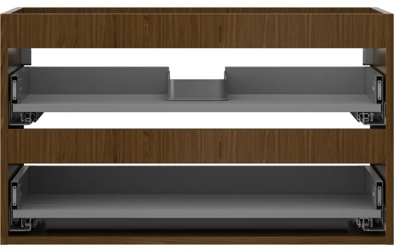 Mexen Box-A, závesná skrinka 80 cm, 2 zásuvky, orech, 91AX0-0800-470-2-86