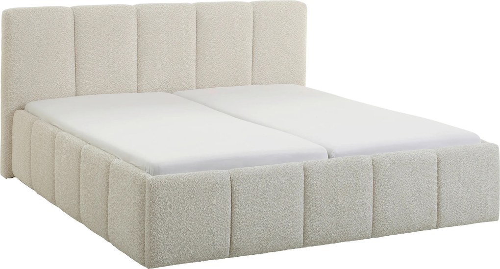 XXXLutz ČALÚNENÁ POSTEĽ, 180/200 cm, krémová Xora - Online Only spálne - 000101027501