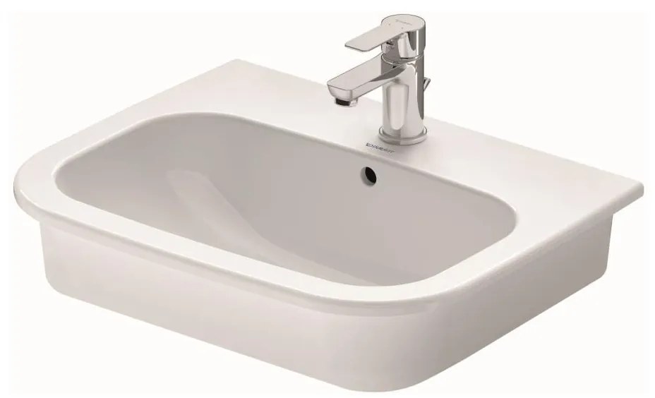 Duravit 337540000 - Zapustené umývadlo D-CODE 54,5x43,5 cm keramika/lesklá biela