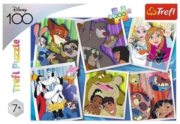 Trefl Puzzle Disney hrdinové 48x34cm 200 dílků