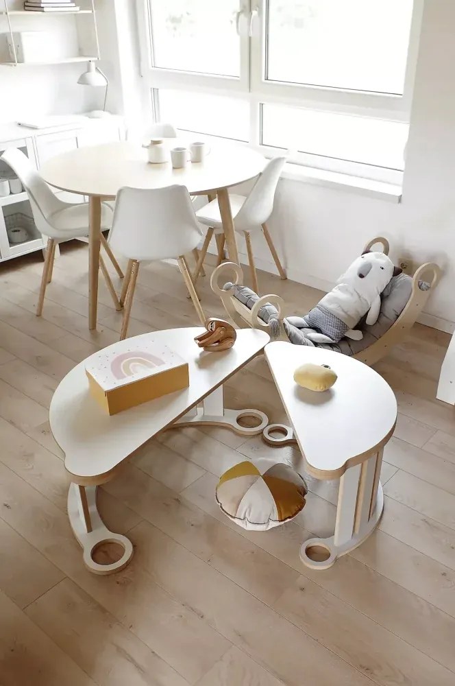 Detská pracovná doska k montessori hojdačke M Šedá