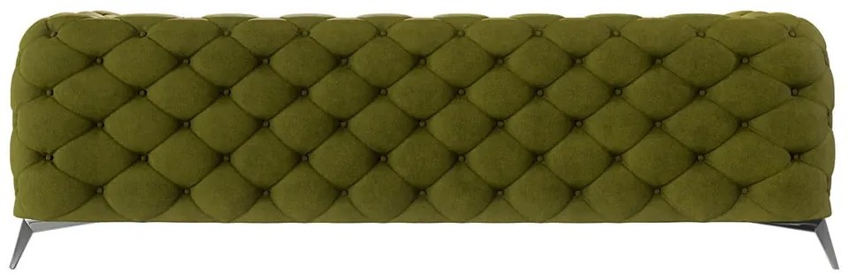 Zelená zamatová pohovka 243 cm Chelsea – Ropez