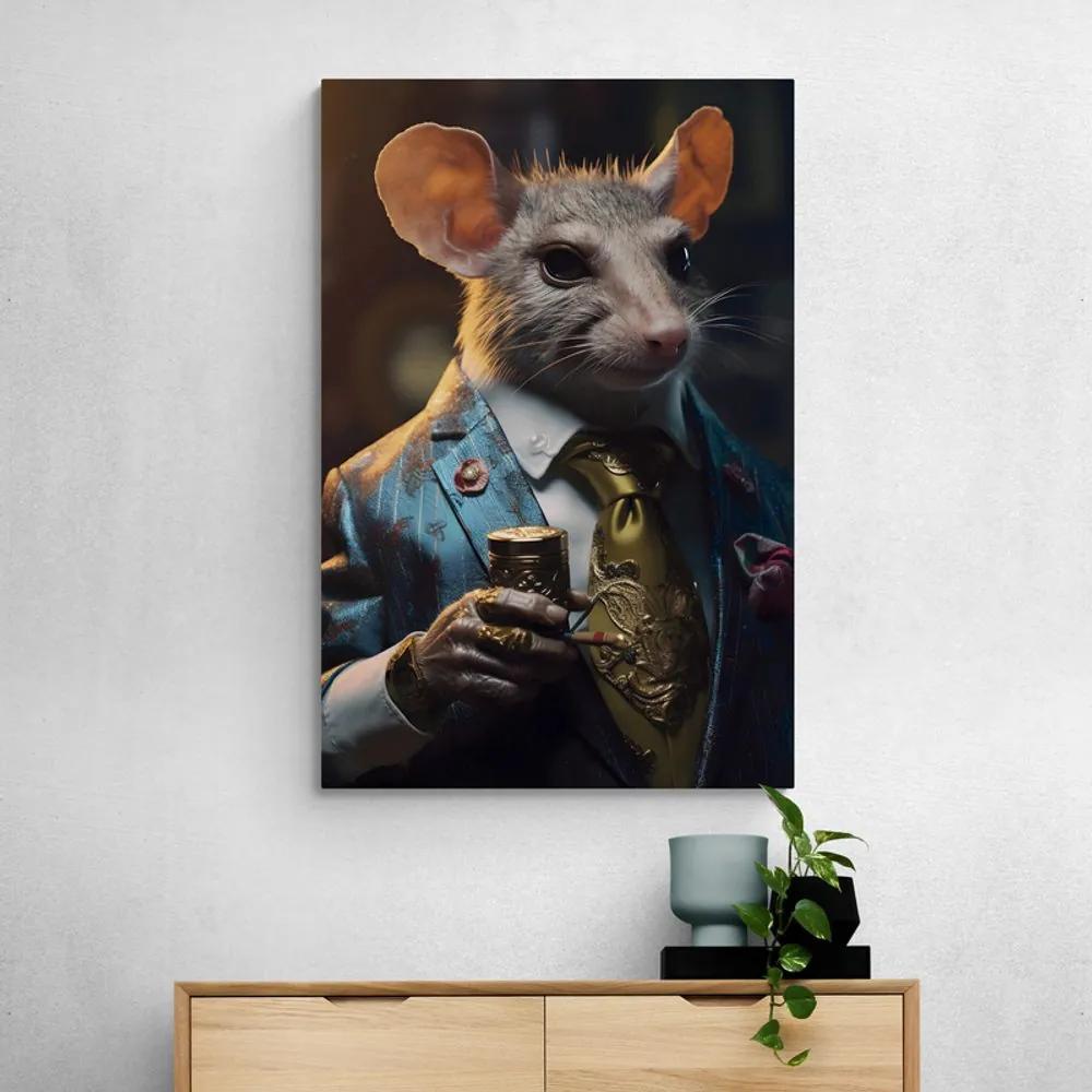 Obraz zvierací gangster potkan Varianta: 40x60