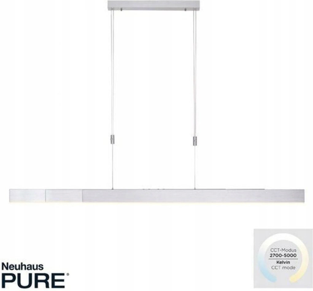 Paul Neuhaus Pure Moto e-SLIDE Led závesné svietidlo, el. nastaviteľná dĺžka