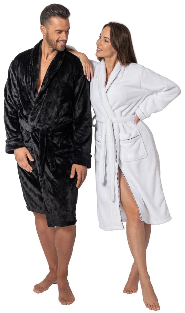 Dámský župan z mikrovlákna Sharon S/M bílý