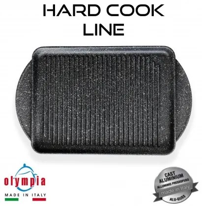 titanový grilovací plech 37x28 cm, Hard Cook line z litého hliníku